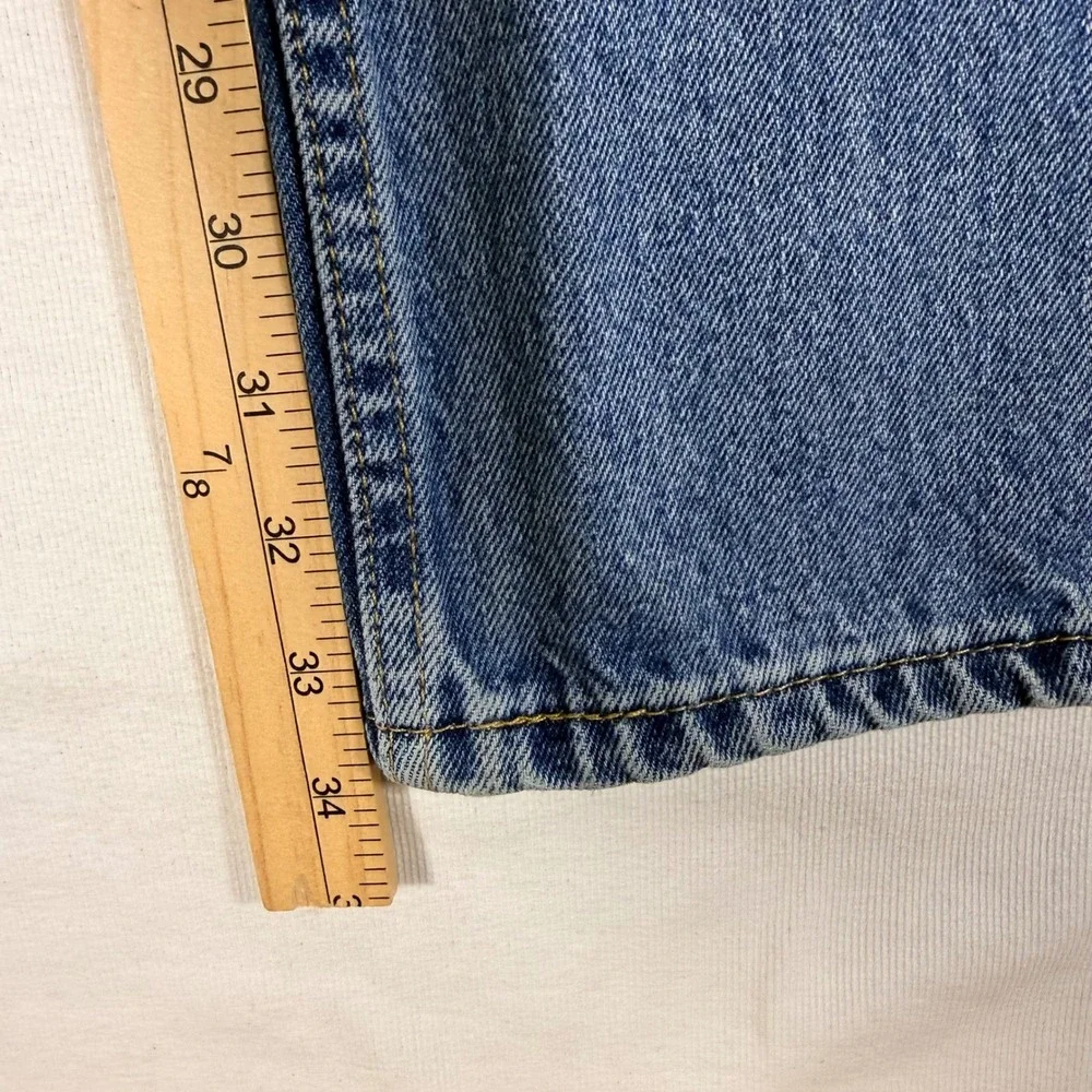 Levi's 550 Relaxed Fit Jeans 33x34 Blue Medium Wash Tapered Leg Cotton Denim